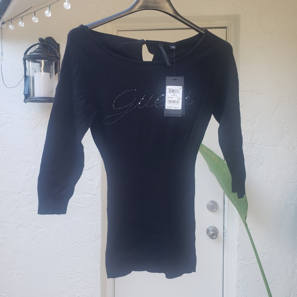New Guess sweater XS Black